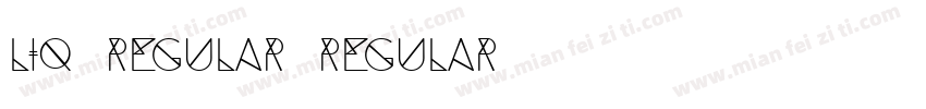 Liq Regular Regular字体转换